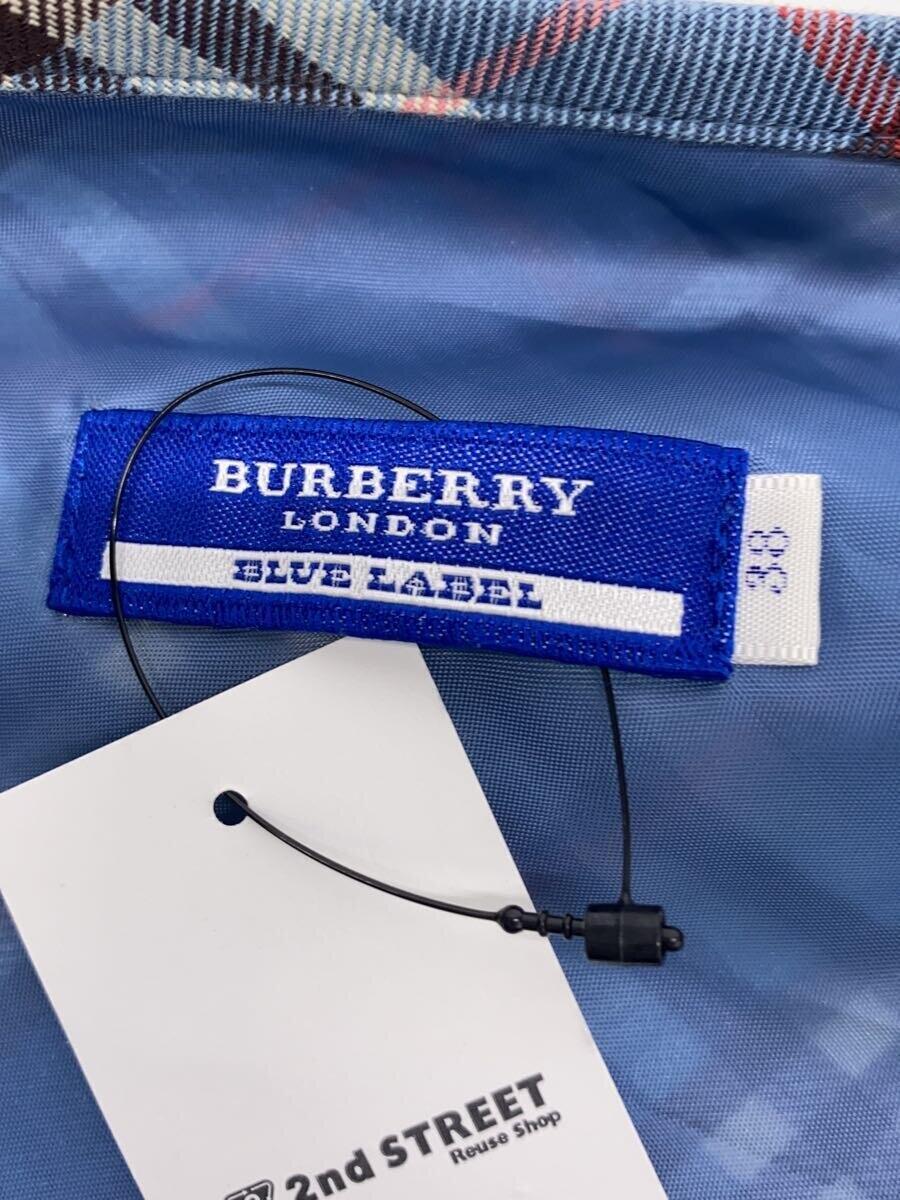 BURBERRY LONDON◆スカート/38/コットン/BLU/チェック/FX537-114_画像4