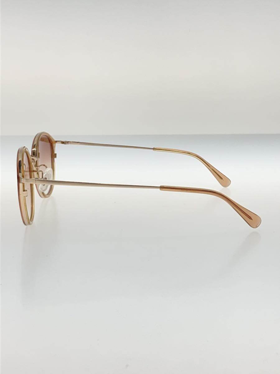 金子眼鏡◆サングラス/チタン/BEG/メンズ/L046 PKBR_画像3