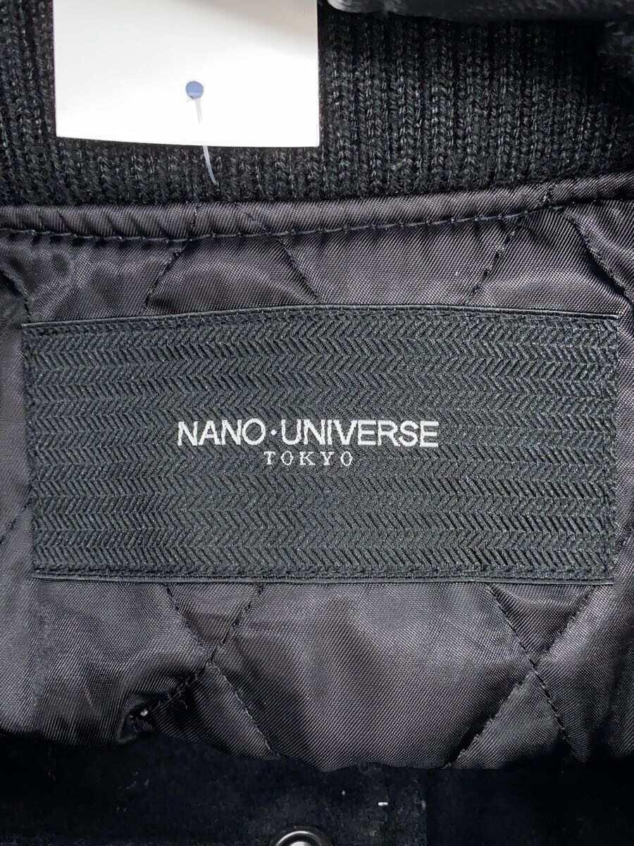 nano universe◆スタジャン/M/ウール/BLK/NUC53BZ0725SH_画像3