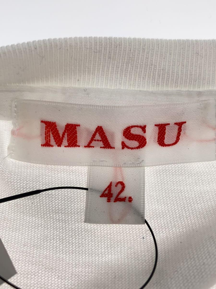 MASU◆MASUBOYSLAND T-SHIRTS/Tシャツ/42/コットン/ホワイト/プリント/MFFW-CS1223_画像3