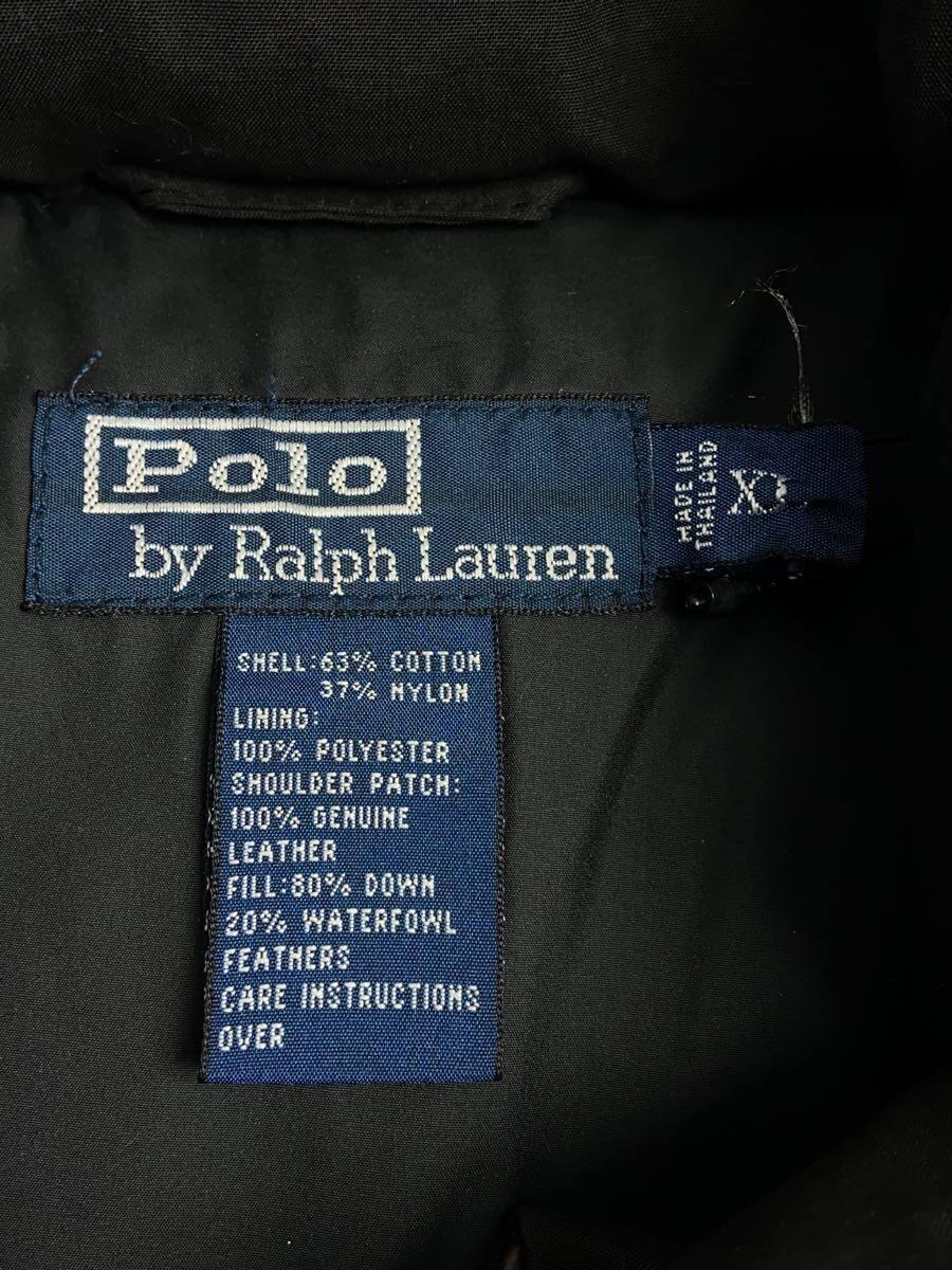 POLO RALPH LAUREN* down vest /XL/ polyester / black / condition consideration //