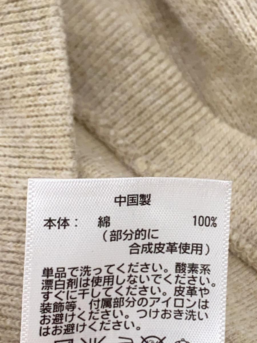 POLO RALPH LAUREN◆セーター(薄手)/S/コットン/BEG/無地_画像4