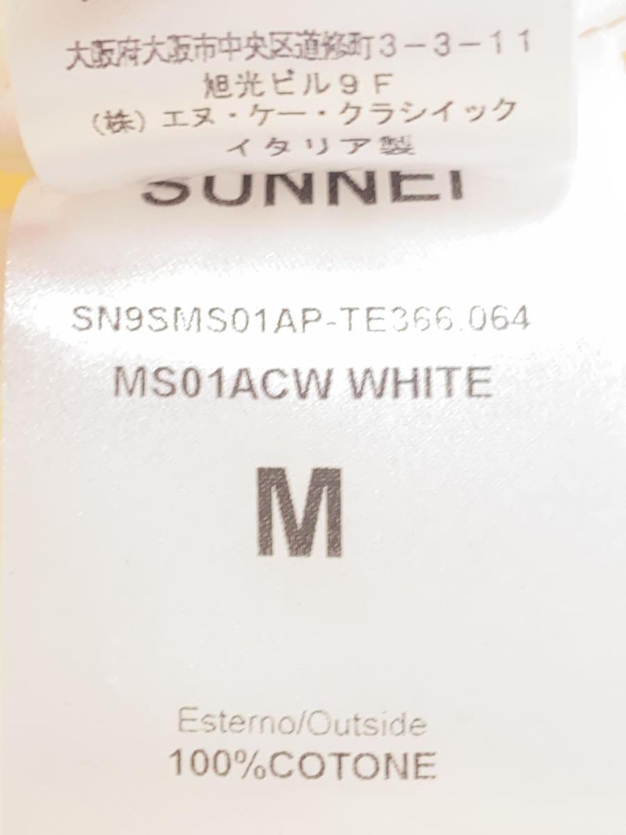 SUNNEI◆ジャケット/M/コットン/WHT/無地/MS01ACW_画像4