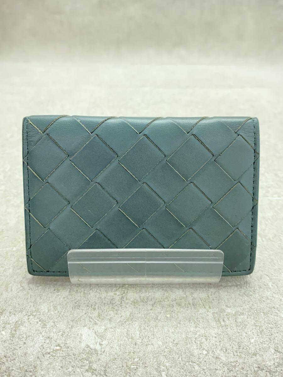 BOTTEGA VENETA◆イントレチャート15/カードケース/レザー/GRN/メンズ_画像2