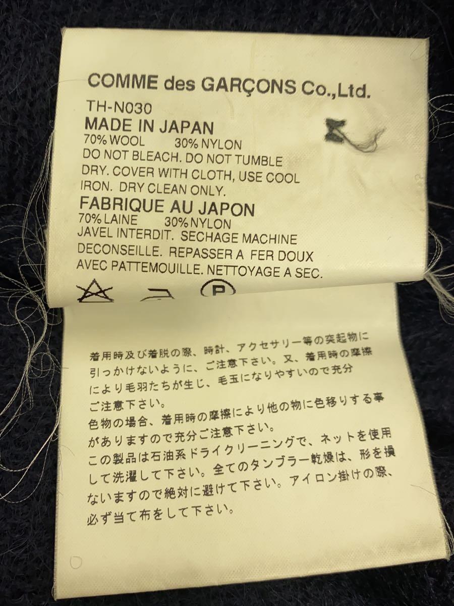 tricot COMME des GARCONS◆カーディガン(厚手)/-/ウール/NVY/無地/TH-N030_画像5