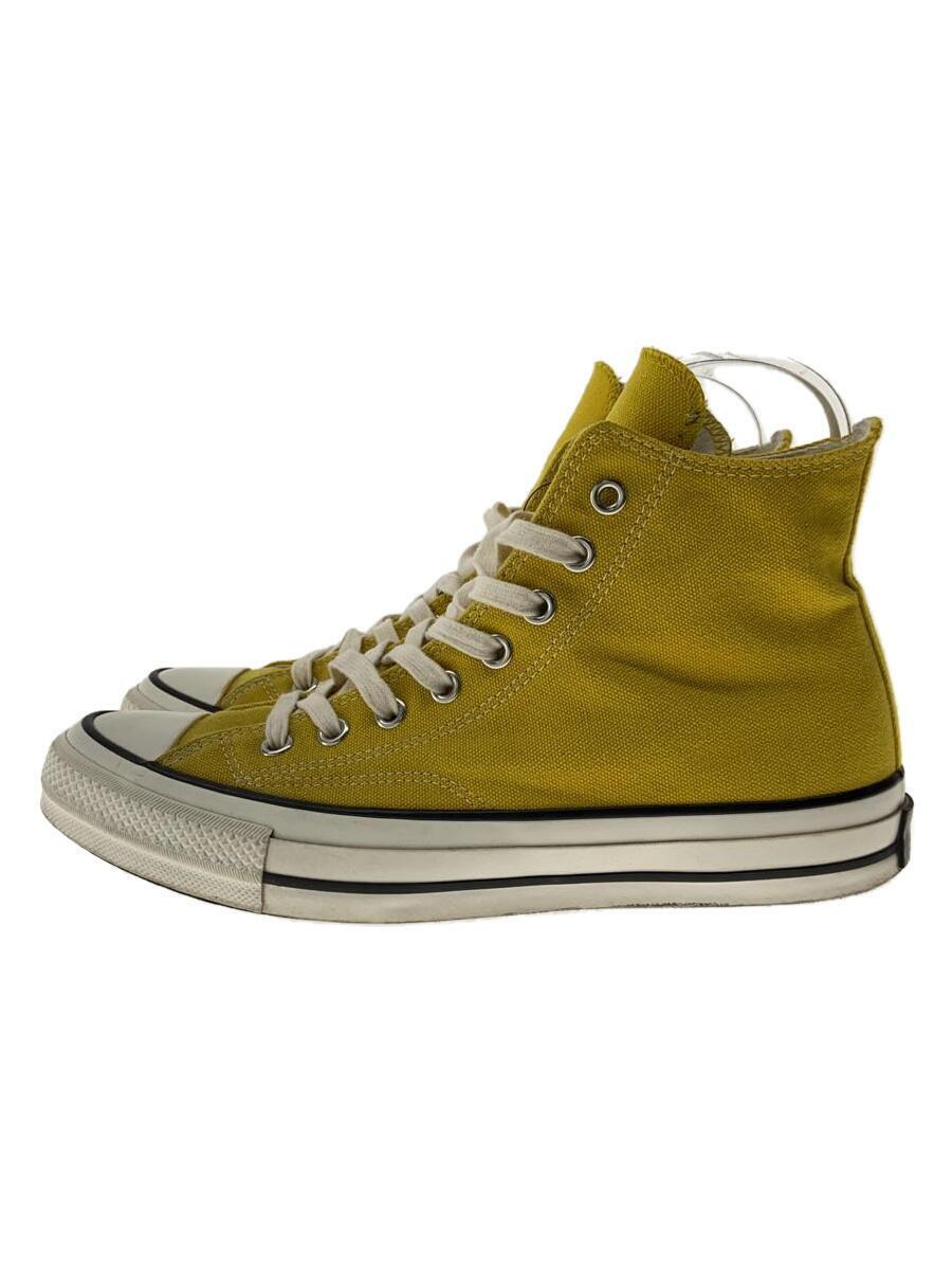 CONVERSE ADDICT◆CHUCK TAYLOR CANVAS HI/ハイカットスニーカー/27.5cm/YLW/キャンバス/1CL573_画像1