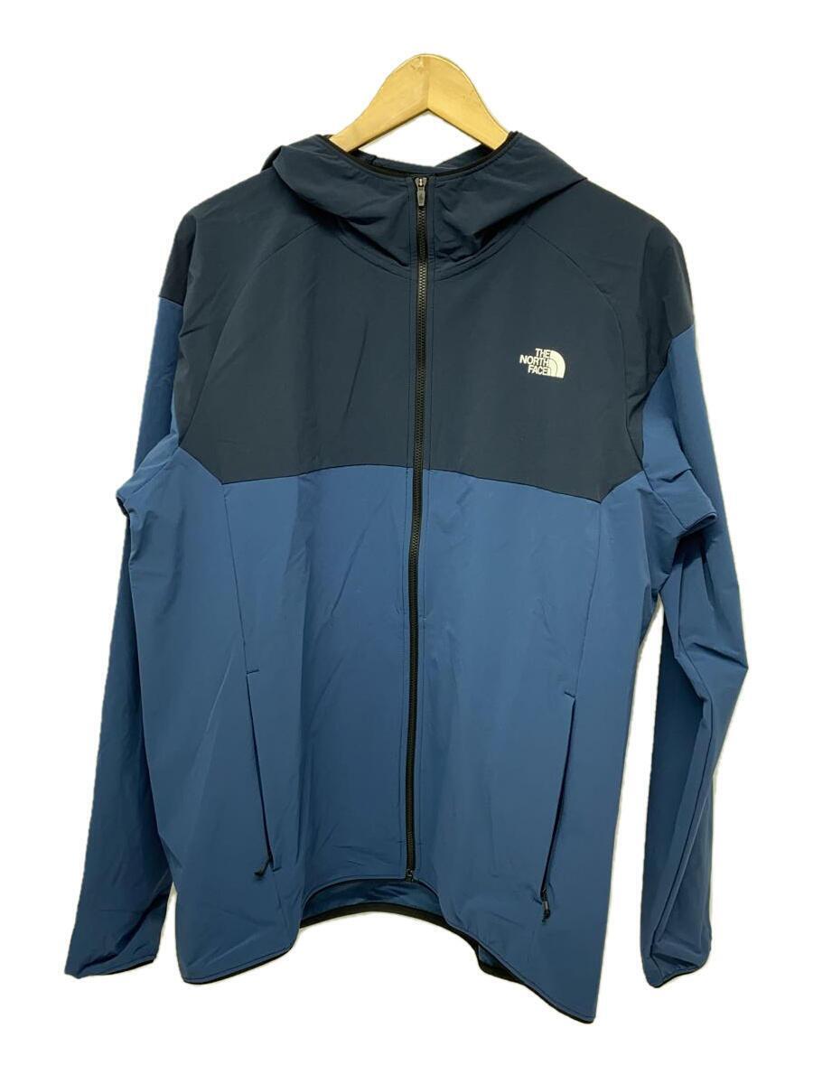 THE NORTH FACE◆APEX FLEX HOODIE_エイペックスフレックスフーディ/XL/ナイロン/BLU/無地_画像1