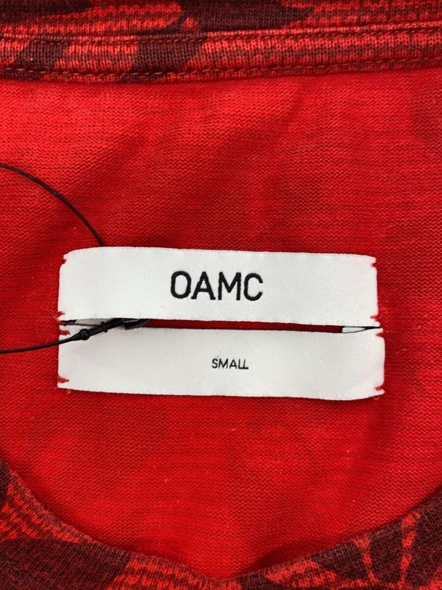 OAMC(OVER ALL MASTER CLOTH)◆Tシャツ/S/コットン/RED/総柄/THOM-YM-1016_画像3