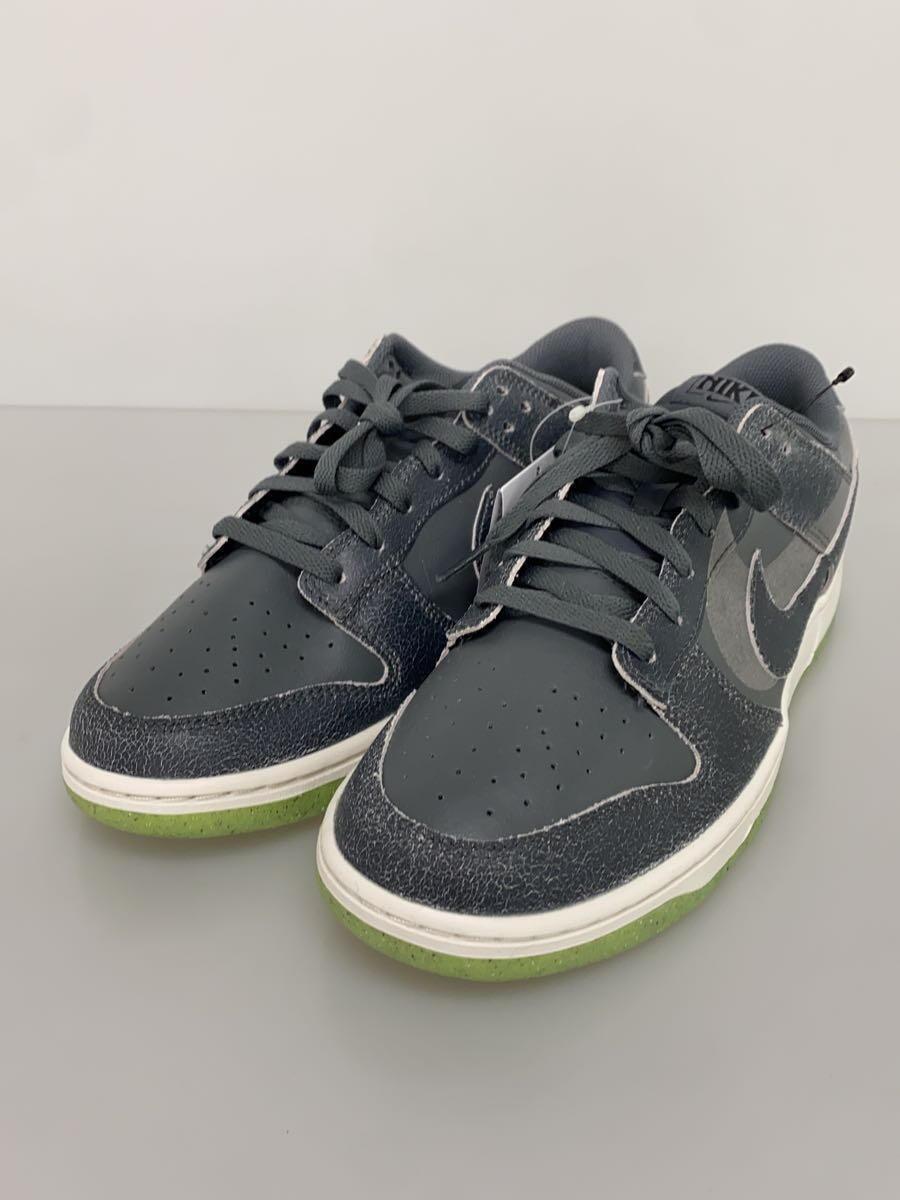 NIKE◆DUNK LOW RETRO PRM_ダンク ロー レトロ プレミアム/28cm/GRY_画像2