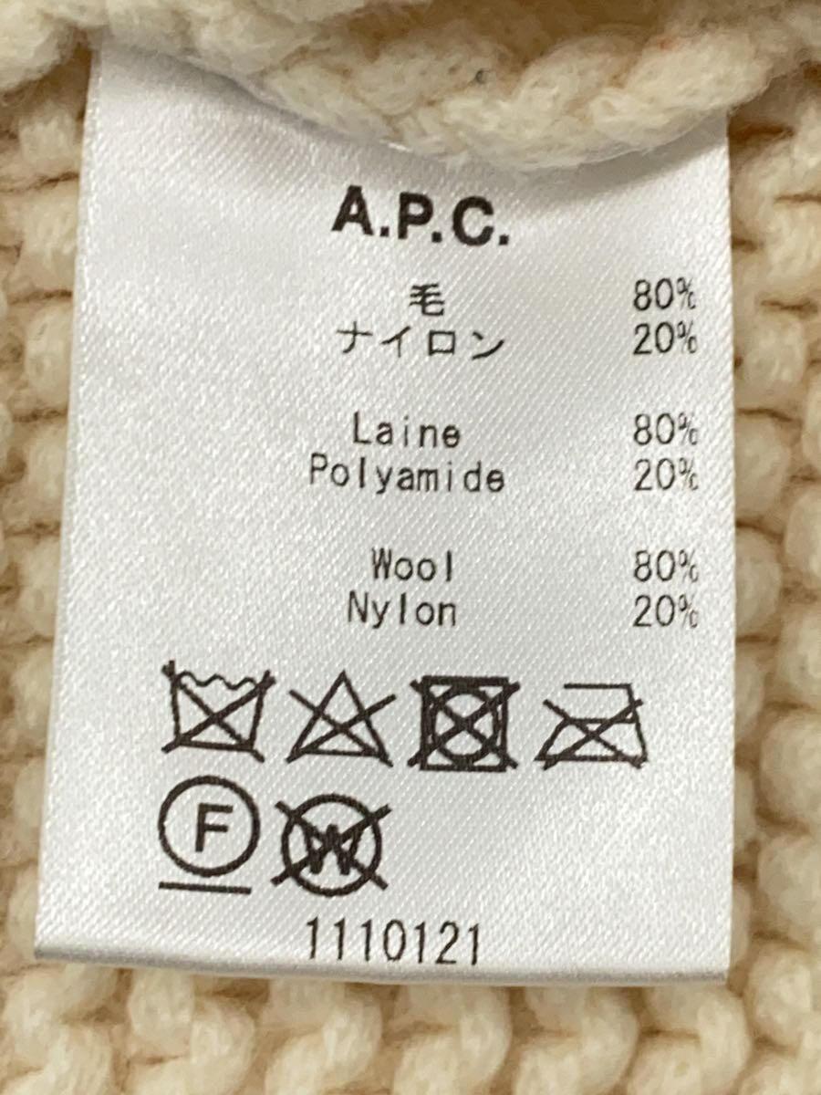 A.P.C.◆セーター(厚手)/S/ウール/CRM/23176-1-85491_画像4