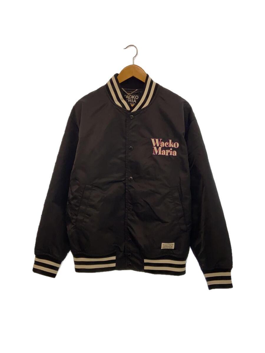 WACKO MARIA◆23SS/NYLON VARSITY JACKET/スタジャン/M/ナイロン/ブラック/23SS-WMO-BL09_画像1