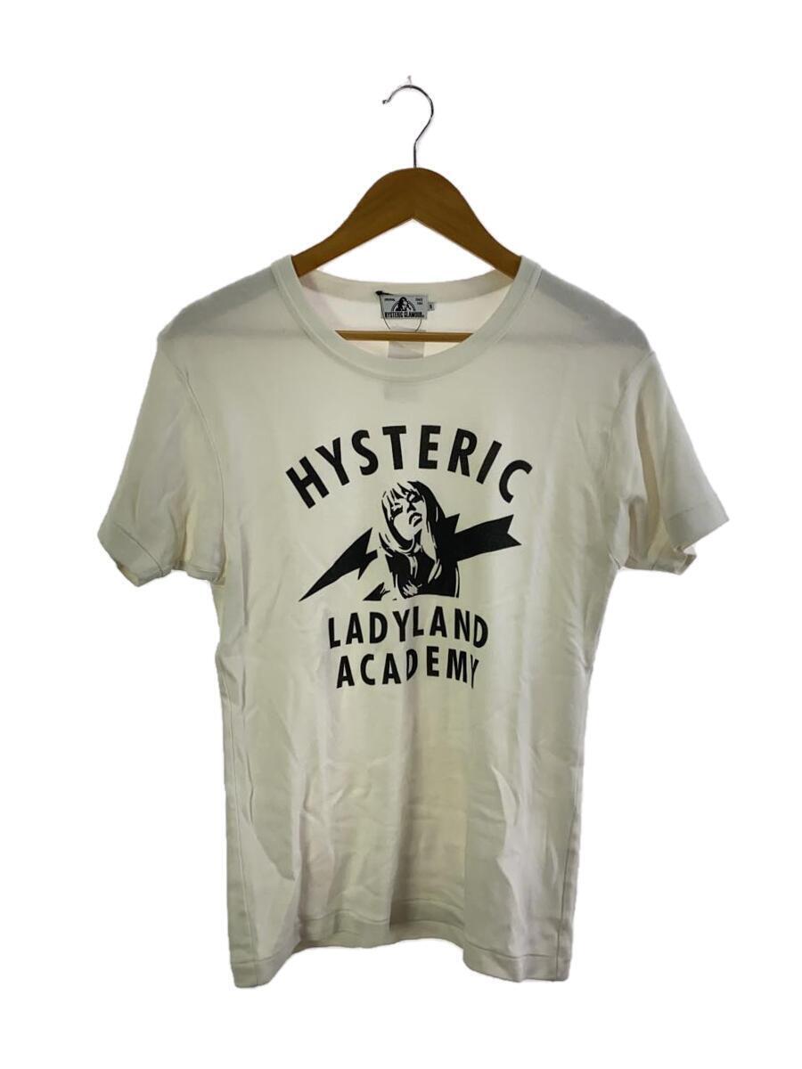 HYSTERIC GLAMOUR◆Tシャツ/ロゴプリント/S/コットン/WHT/02182CT09_画像1