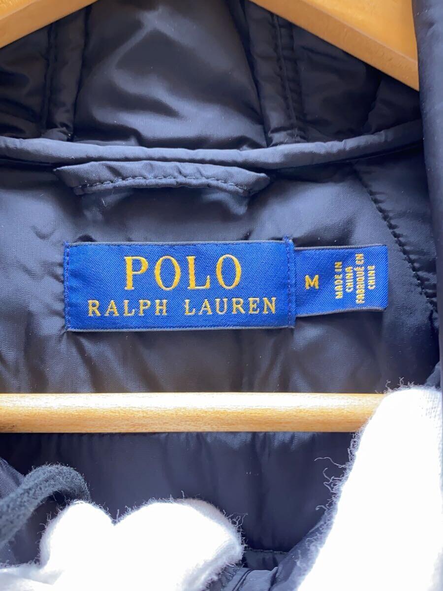 POLO RALPH LAUREN◆ダウンジャケット/M/ナイロン/BLK/無地/0200011716_画像3