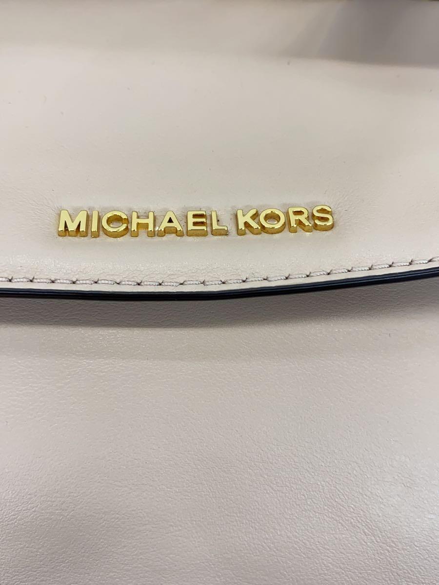 MICHAEL KORS◆ショルダーバッグ/レザー/PNK/無地_画像5