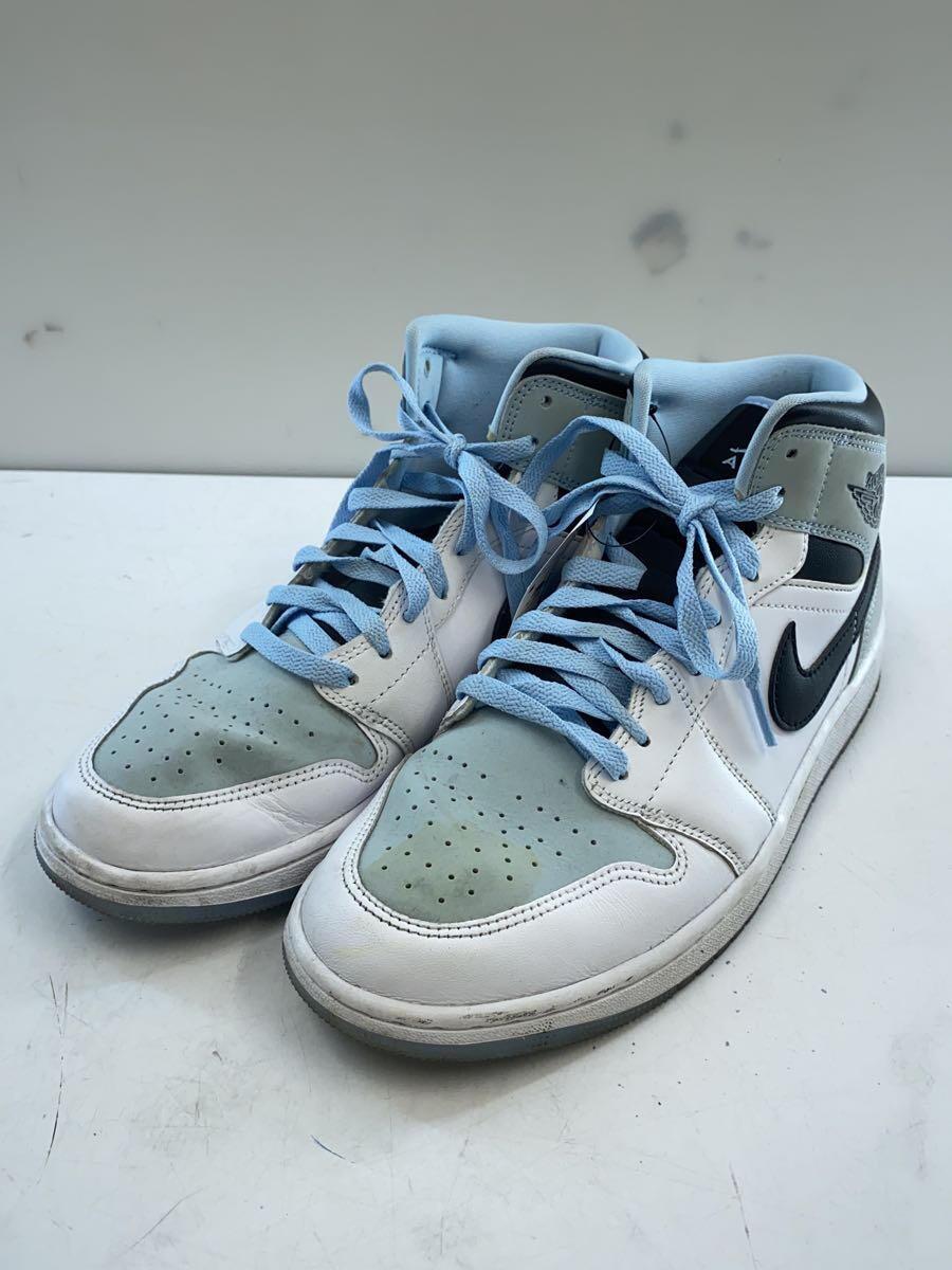 NIKE◆AIR JORDAN 1 MID SE_エアジョーダン 1 ミッド SE/27.5cm/BLU_画像2