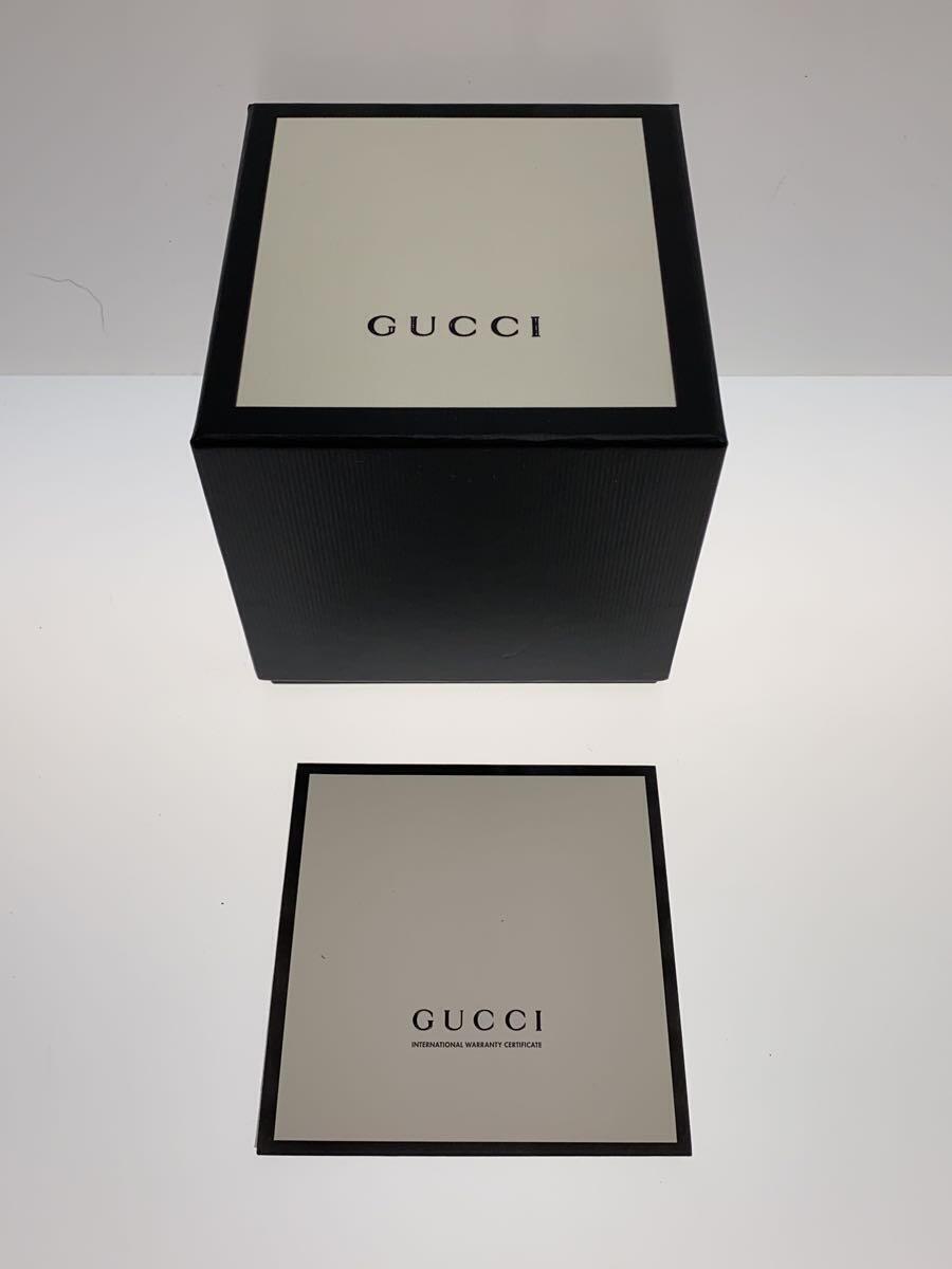 GUCCI◆GUCCI グッチ クォーツ腕時計/アナログ/ラバー/BLK/137.1_画像6