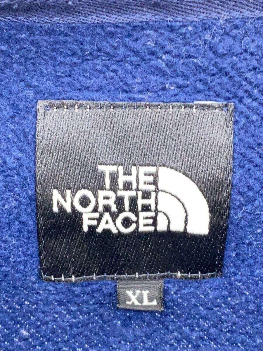 THE NORTH FACE◆BACK SQUARE LOGO HOODIE_バック スクエア ロゴ フーディ/XL/ポリエステル/NVY/_画像3