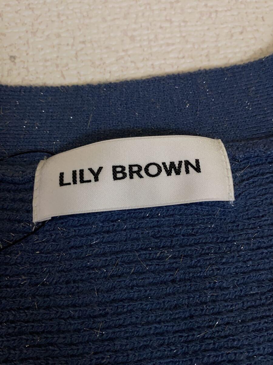Lily Brown◆カーディガン(薄手)/one/アクリル/NVY/LFKB235902_画像3
