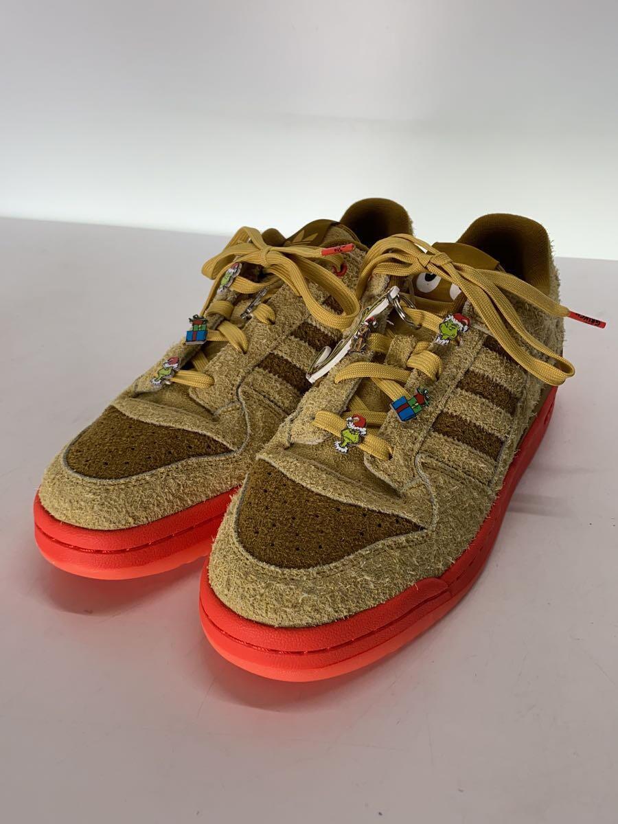 adidas◆ローカットスニーカー/26.5cm/BEG/ID8896/FORUM LOW CL THE GRINCH_画像2