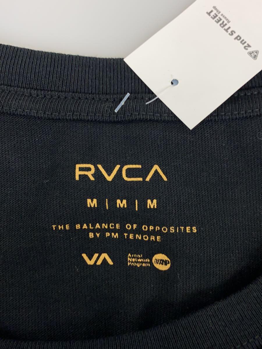 RVCA◆Tシャツ/M/コットン/BLK/BC041-289_画像3