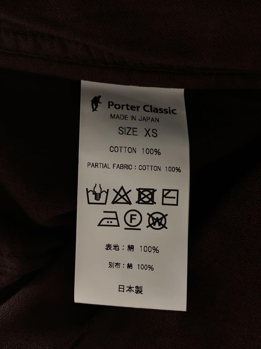 Porter Classic◆ボトム/XS/コットン/BRW/無地/MOLESKIN CLASSIC PANTS_画像5