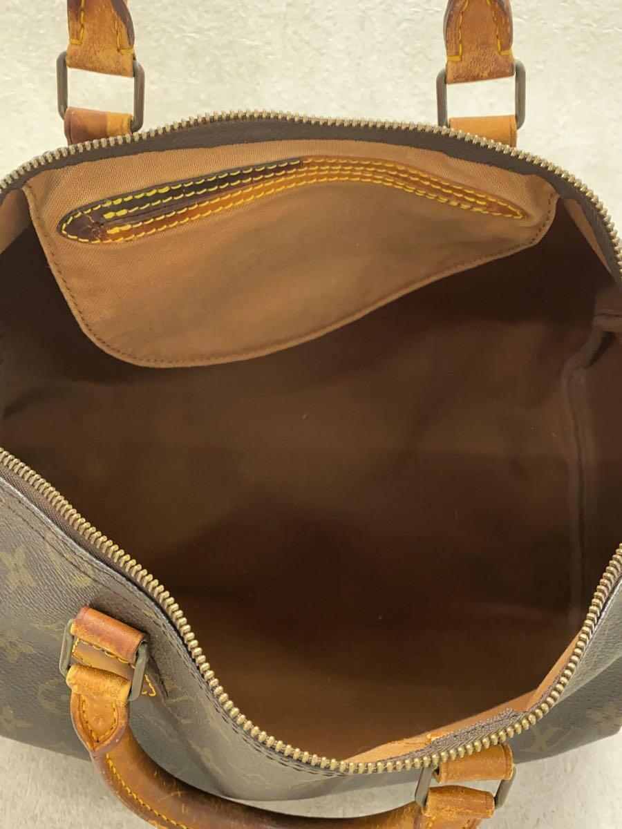 LOUIS VUITTON◆1)スピーディ35_モノグラム・キャンバス_BRW/レザー/BRW/総柄/M41524_画像6