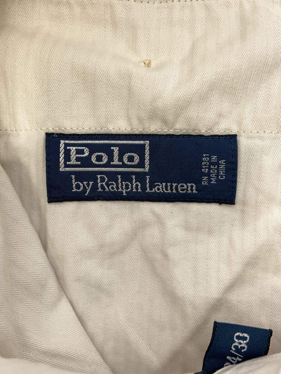 POLO RALPH LAUREN◆スラックスパンツ/34/リネン/BEG/無地_画像4