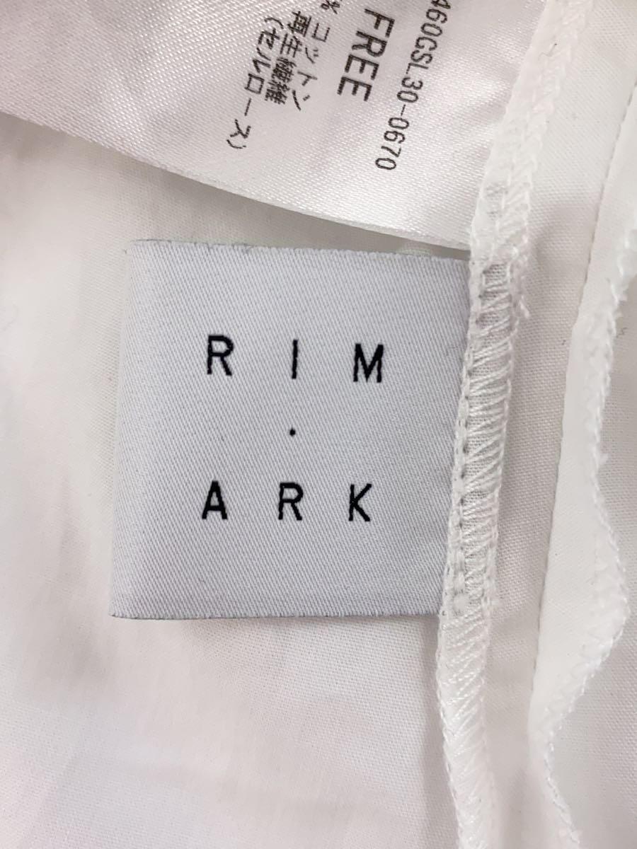 RIM.ARK◆長袖ブラウス/FREE/コットン/WHT/460GSL30-0670_画像3