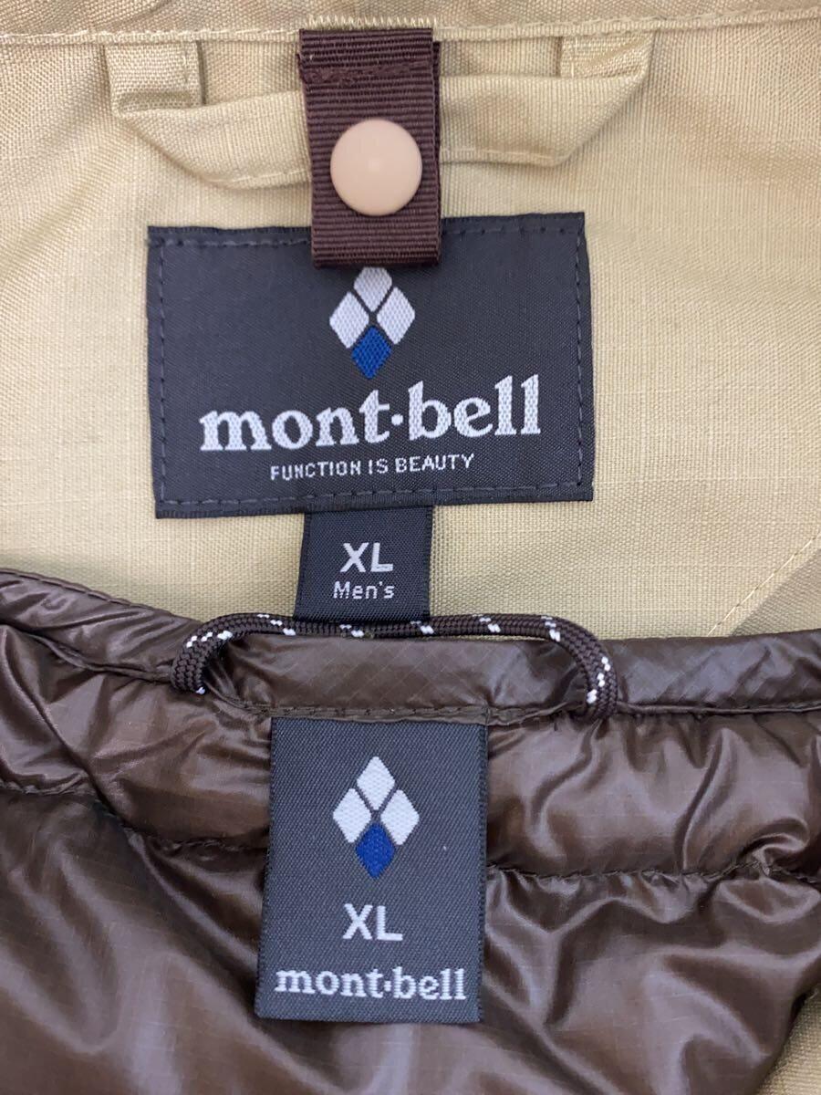 mont-bell◆3in1フエゴダウンジャケット/XL/ナイロン/ベージュ/2101108/襟コーデュロイの画像3