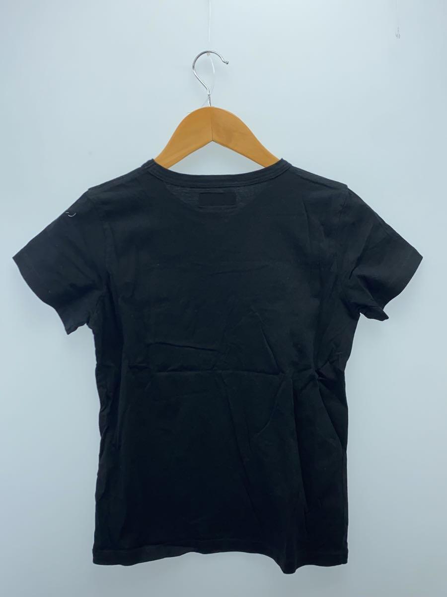 agnes b.◆ロゴプリントTシャツ/1/コットン/ブラック/EA72S137_画像2