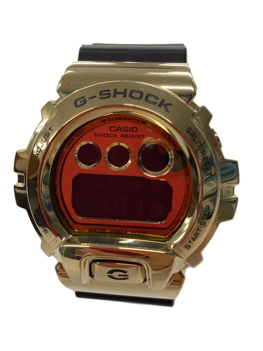 CASIO◆クォーツ腕時計_G-SHOCK/デジタル/ラバー/GLD/BLK_画像1