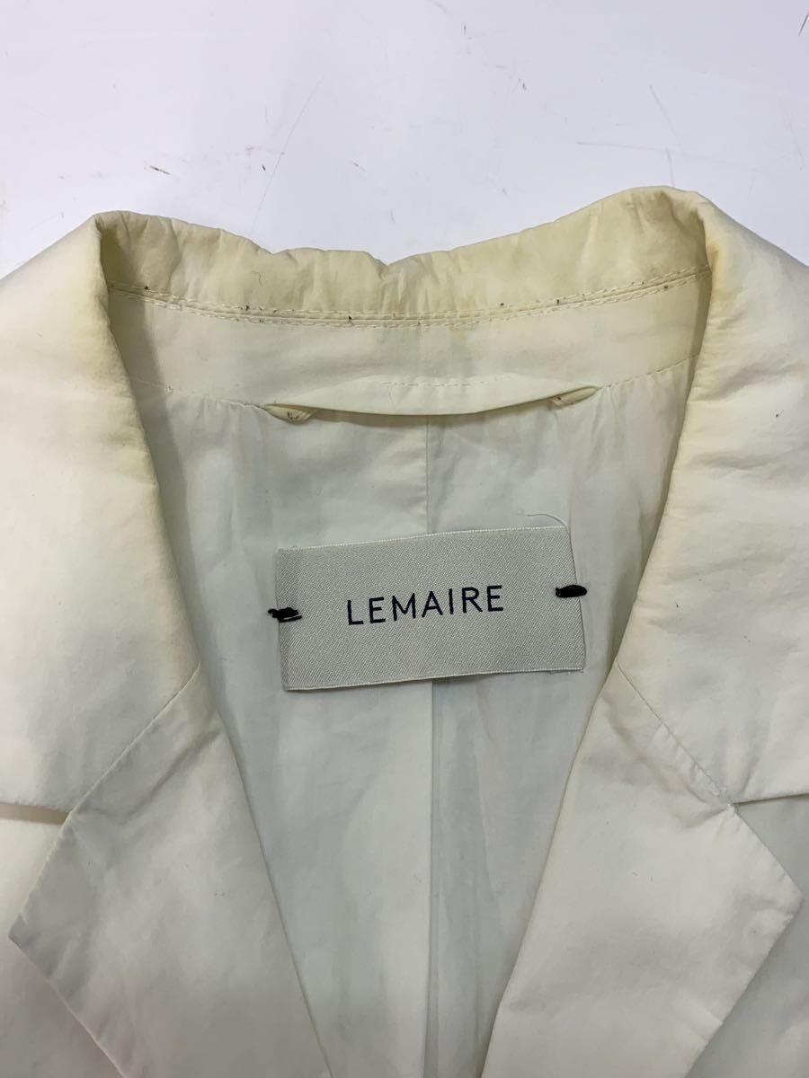 LEMAIRE◆WADDED OVERSHIRT/シャツジャケット/長袖シャツ/46/コットン/WHT_画像6