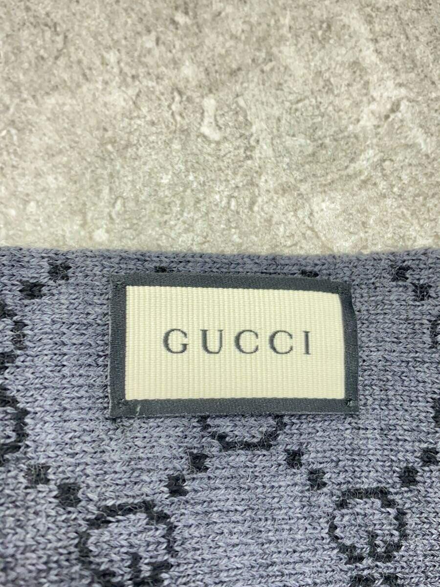 GUCCI◆マフラー/ウール/ブラック/メンズ/325806_画像2