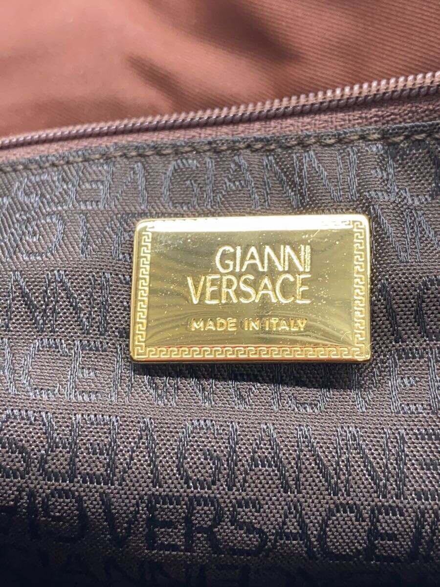 GIANNI VERSACE◆リュック/PVC/BRW/無地_画像5