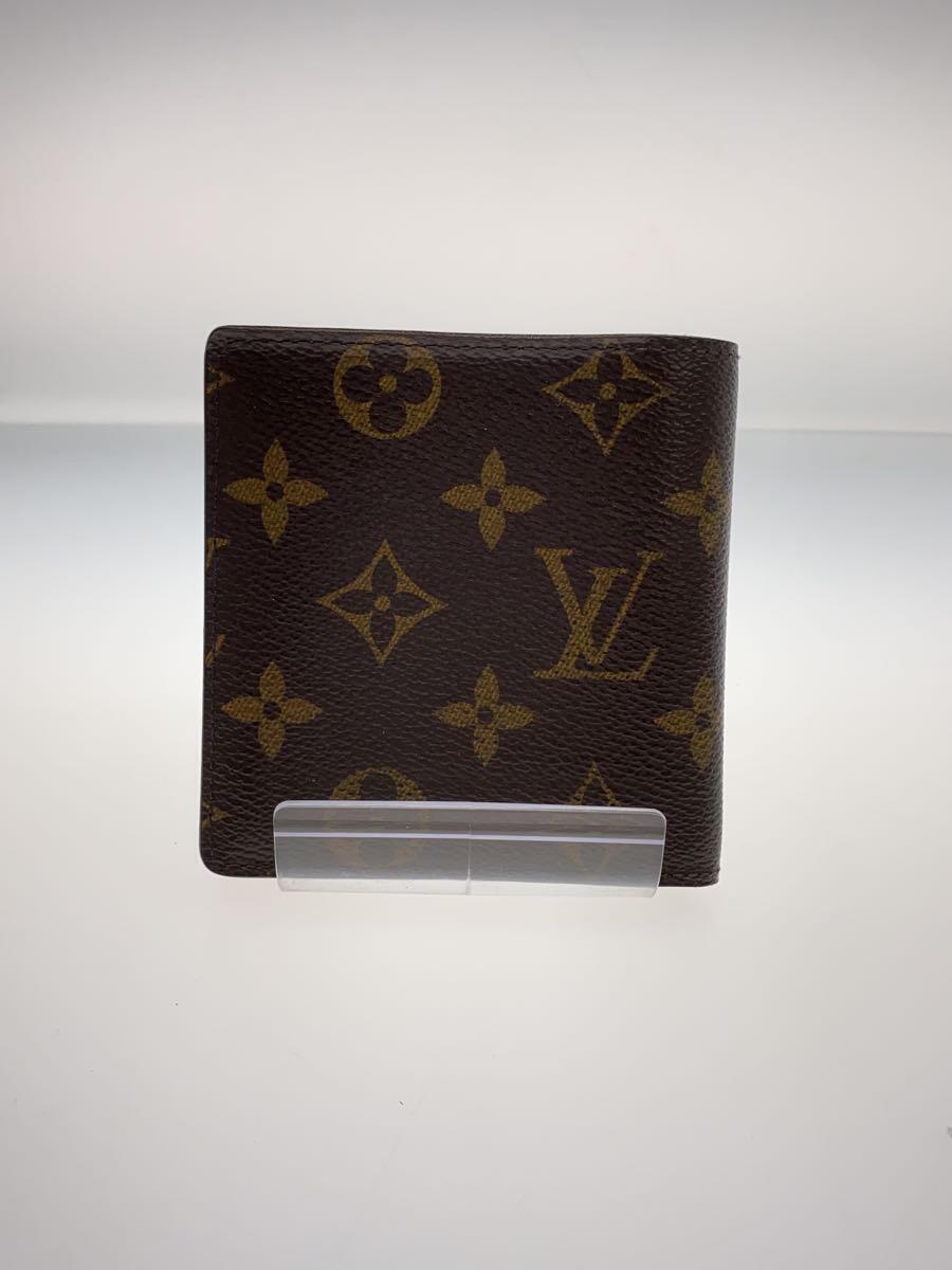 LOUIS VUITTON◆ポルト・フォイユ・マルコ_モノグラム・キャンバス_BRW/PVC/BRW/メンズ_画像2