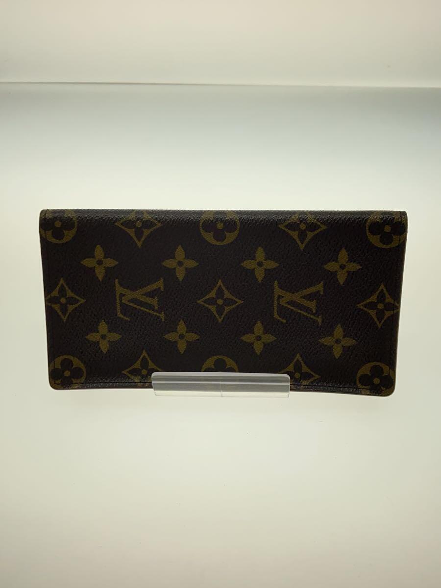 LOUIS VUITTON◆ポルト・カルト・クレディ・円_モノグラム・キャンバス_BRW/レザー/BRW/総柄/メンズ_画像2