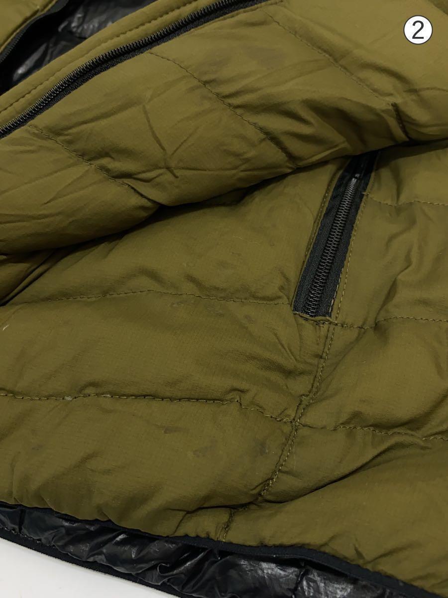 THE NORTH FACE◆ダウンジャケット/XL/ナイロン/GRN/無地/NY81712/シミ有り_画像8