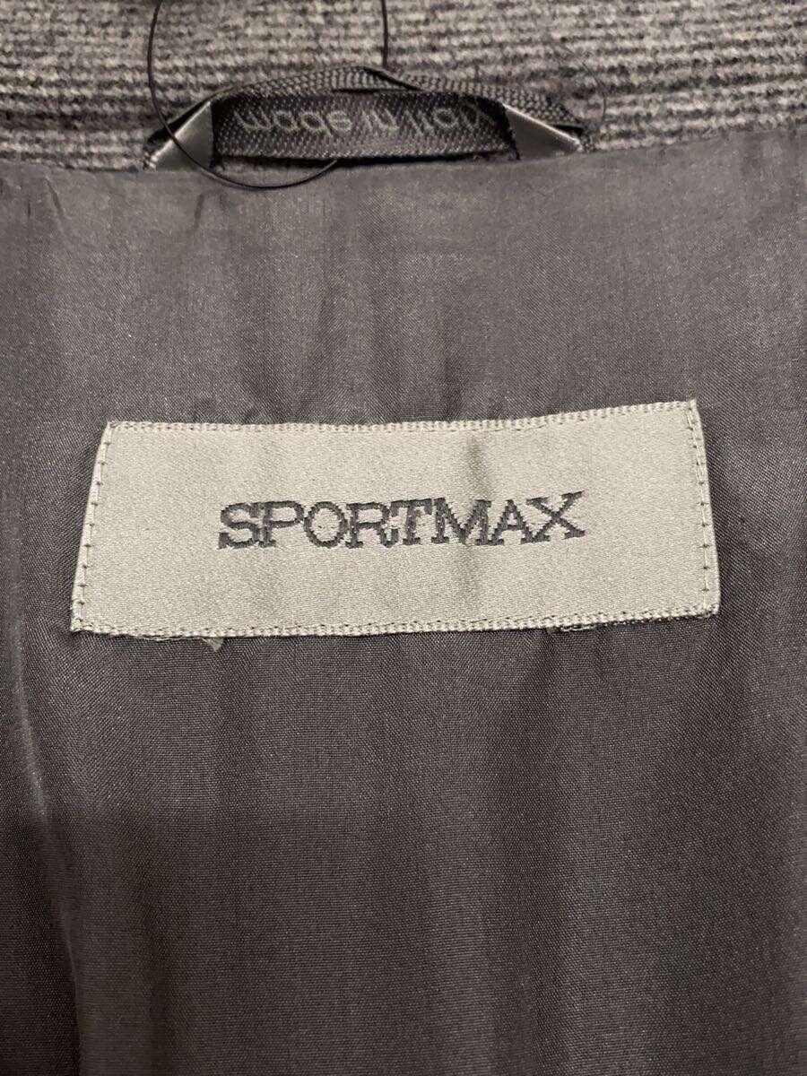 SPORT MAX by Max Mara◆コート/38/ウール/GRY/無地/20870599_画像3
