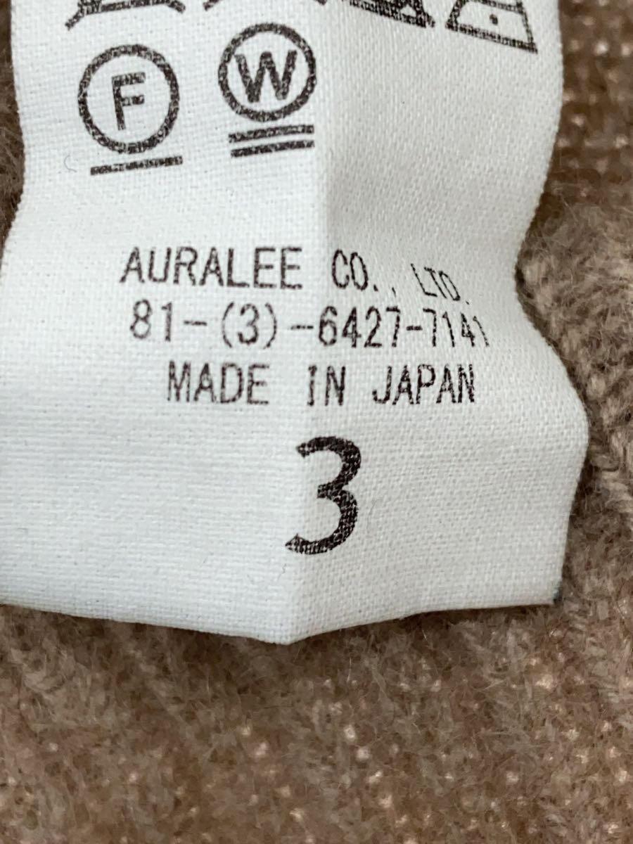 AURALEE◆BABY CASHMERE KNIT P/O/セーター(厚手)/3/BEG/A8AP01BC/肩小汚れ_画像4