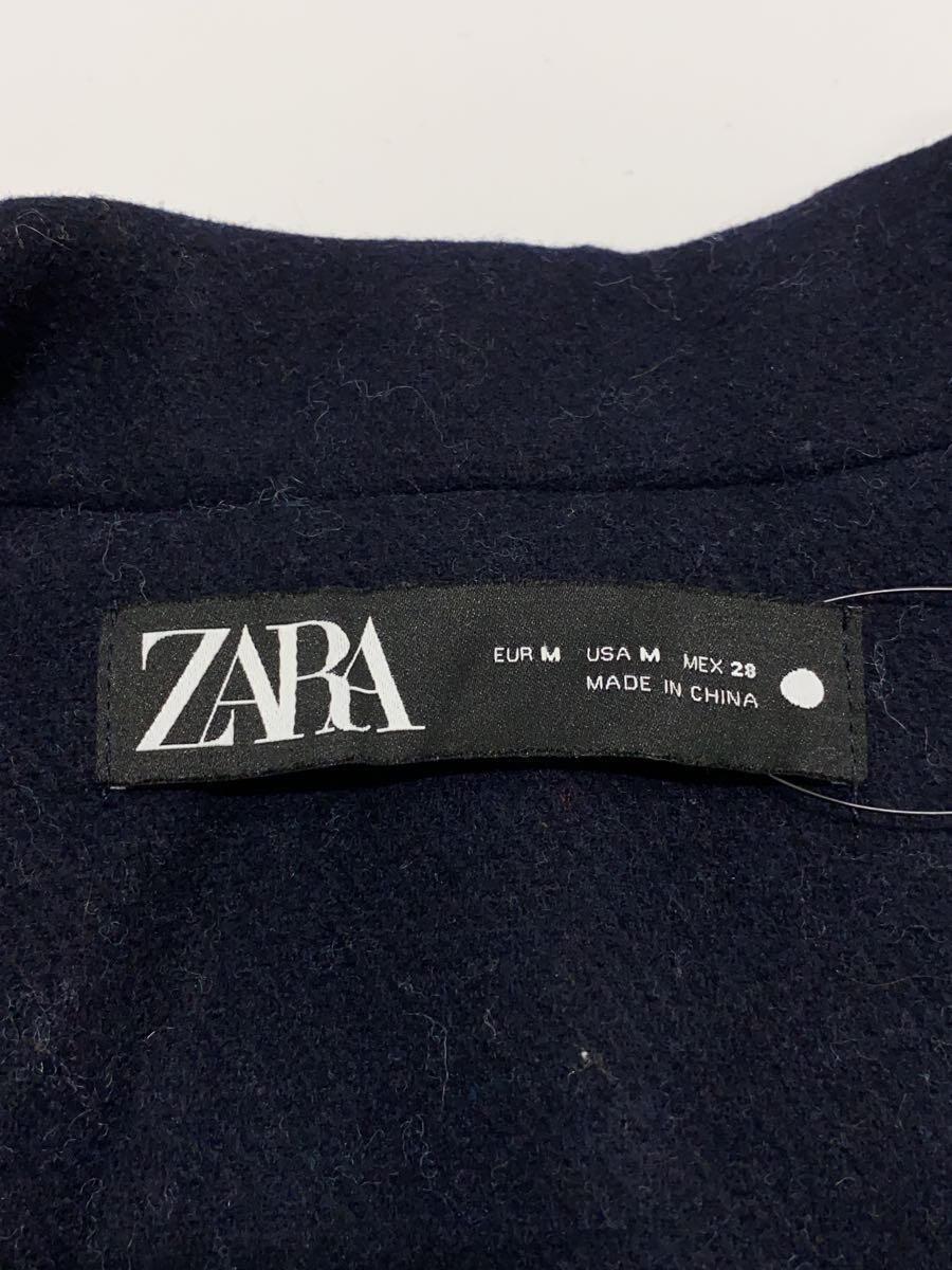 ZARA◆チェスターコート/-/-/NVY/無地_画像3