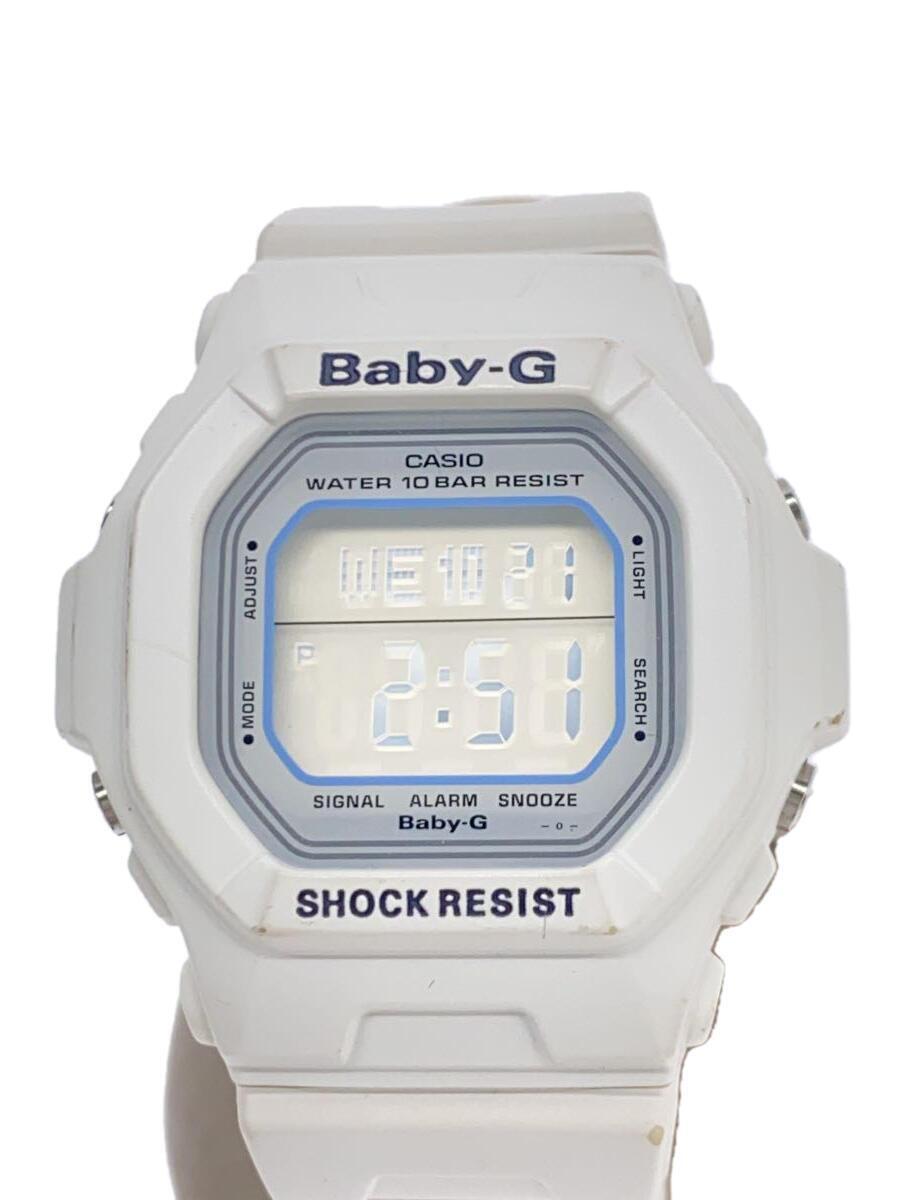 CASIO◆クォーツ腕時計・Baby-G/デジタル/WHT_画像1