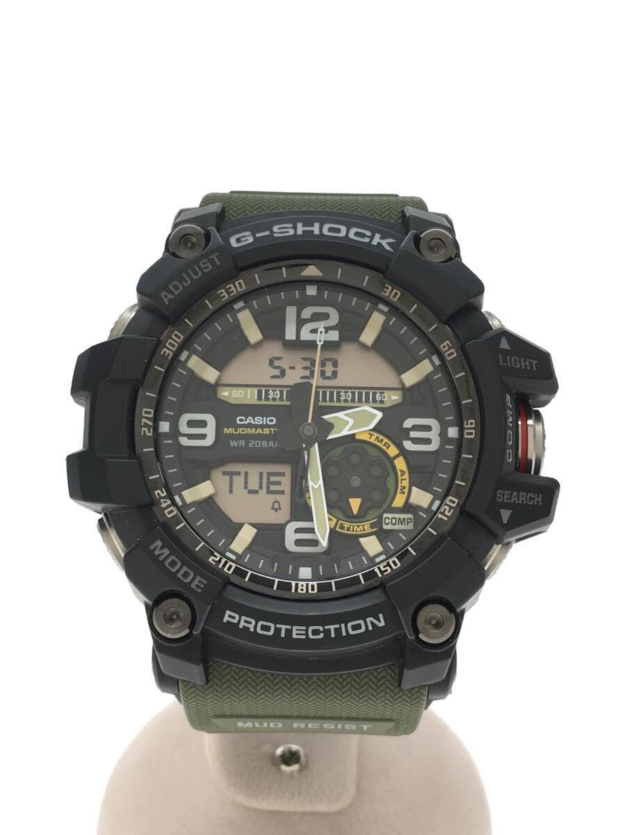 CASIO◆クォーツ腕時計・G-SHOCK/デジアナ/ブラック/カーキ/CG-1000-1A3JF