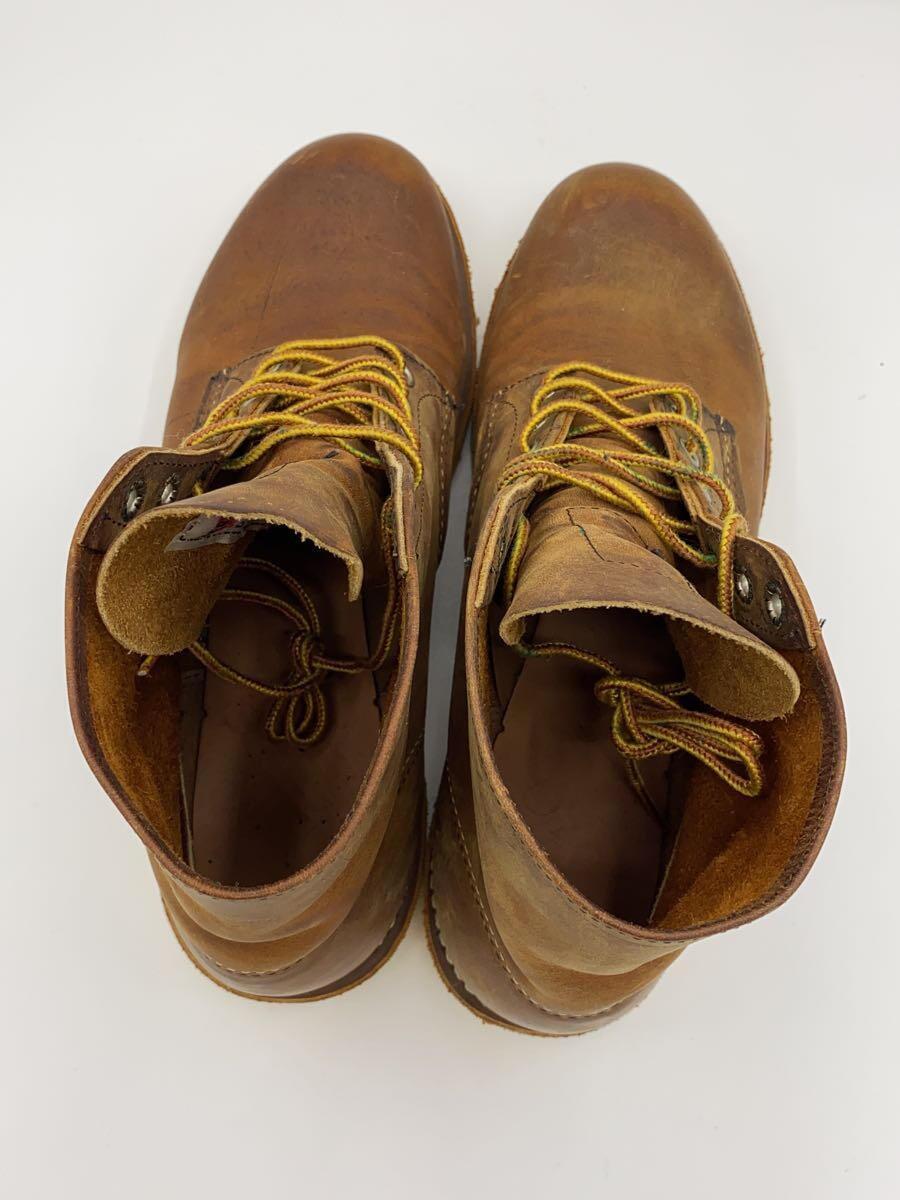 RED WING◆レースアップブーツ/US8.5/BRW/レザー/D9111の画像3