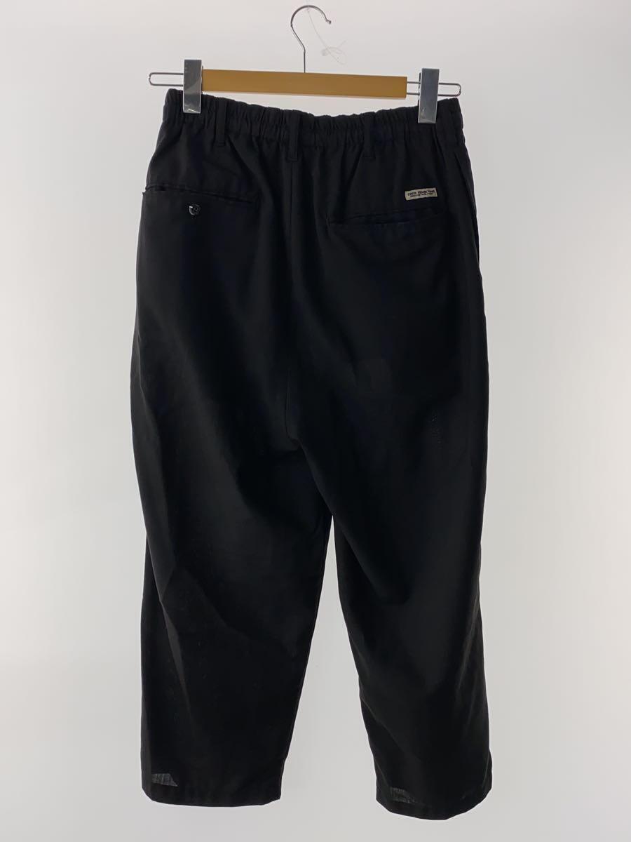 COOTIE◆T/C 2 Tuck Easy Ankle Pants/ボトム/S/ポリエステル/BLK/無地_画像2