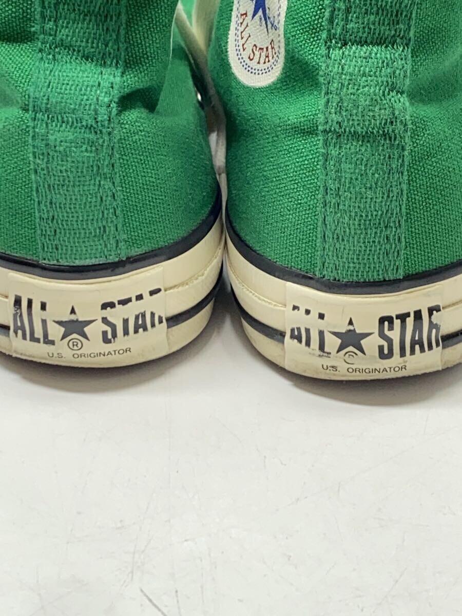 CONVERSE◆ALL STAR/US COLORS HI/ハイカットスニーカー/24.5cm/グリーン/キャンバス/1SC935/_画像7