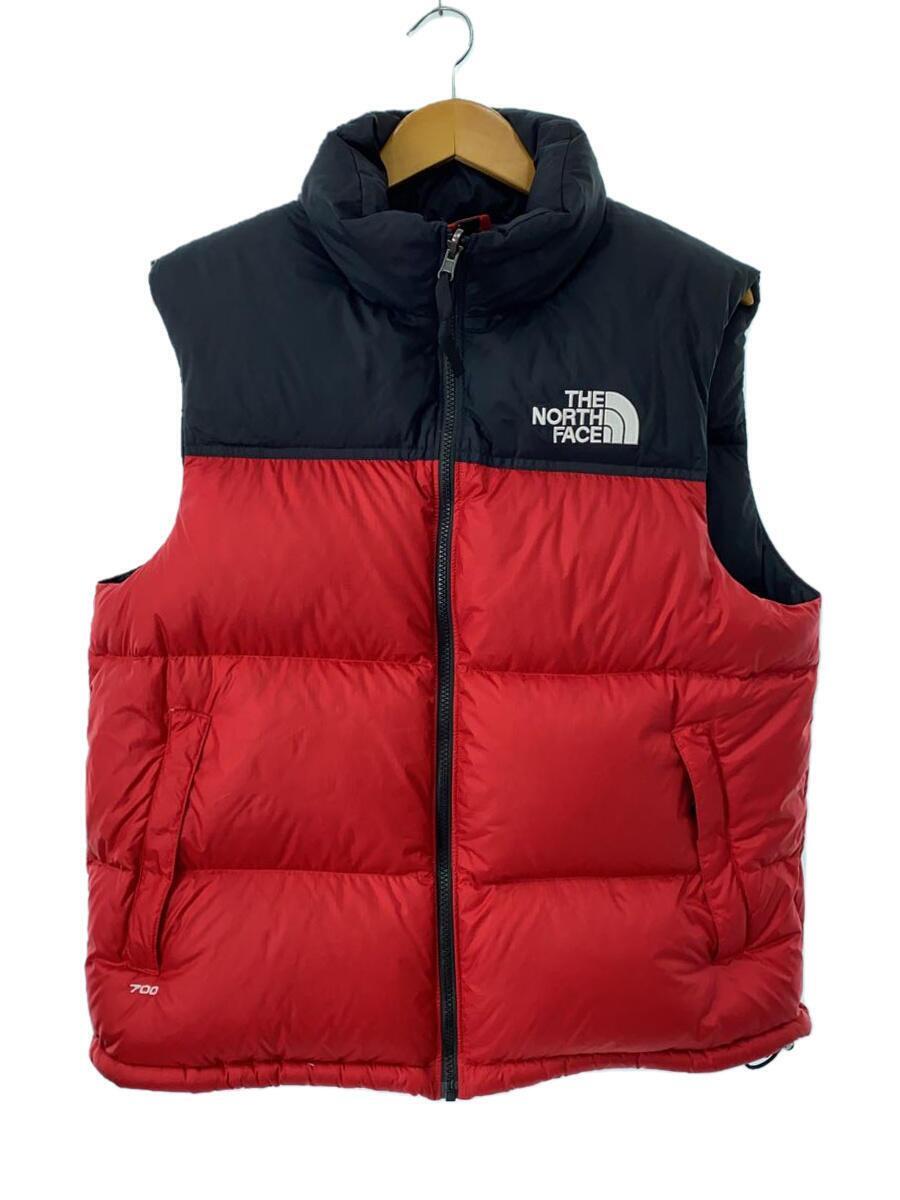 THE NORTH FACE◆ダウンベスト/M/ナイロン/RED/NF0A3JQQ_画像1