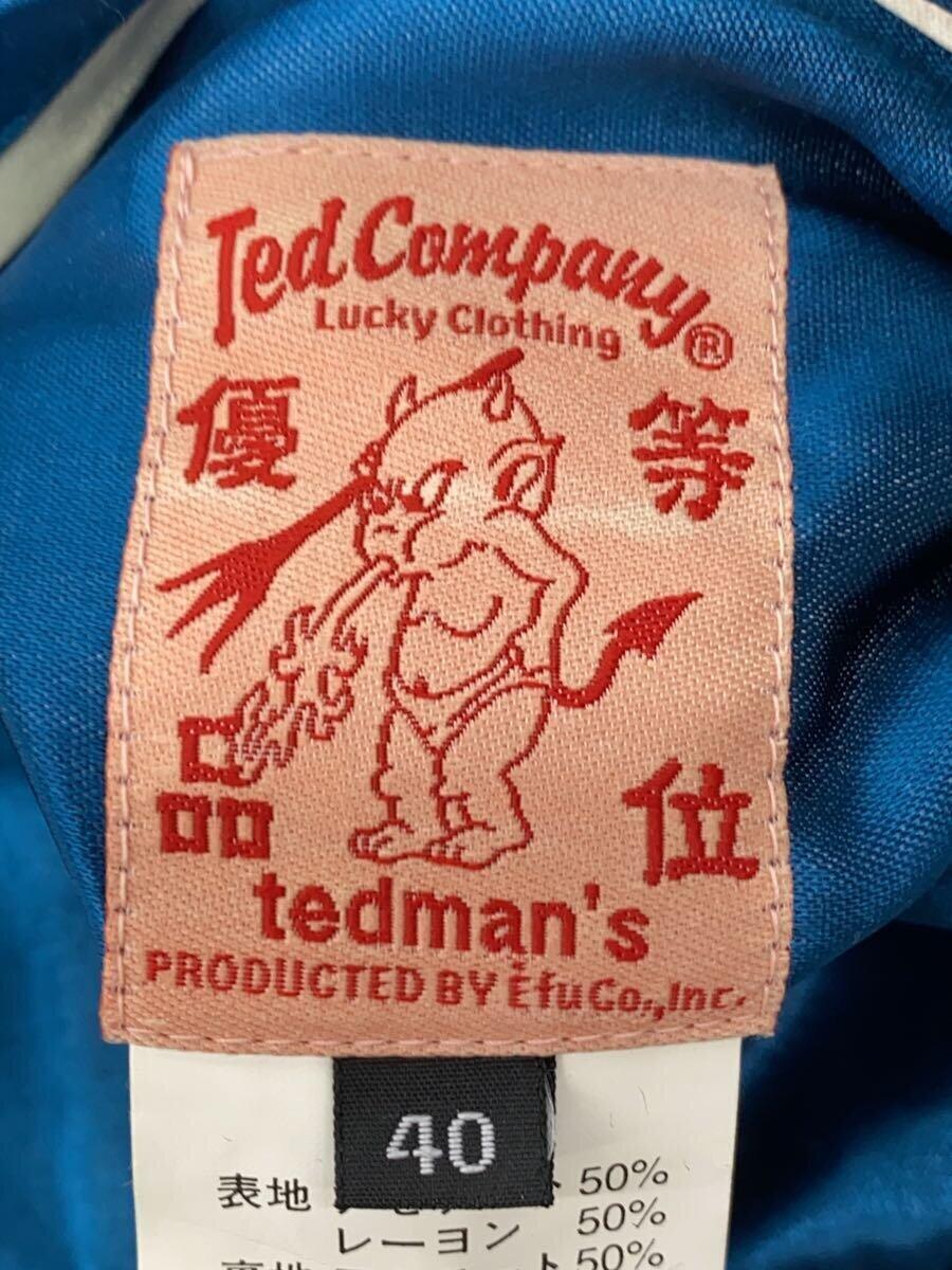 TED MAN(TED COMPANY)◆スカジャン/40/-/BLU/総柄/2067262_画像3