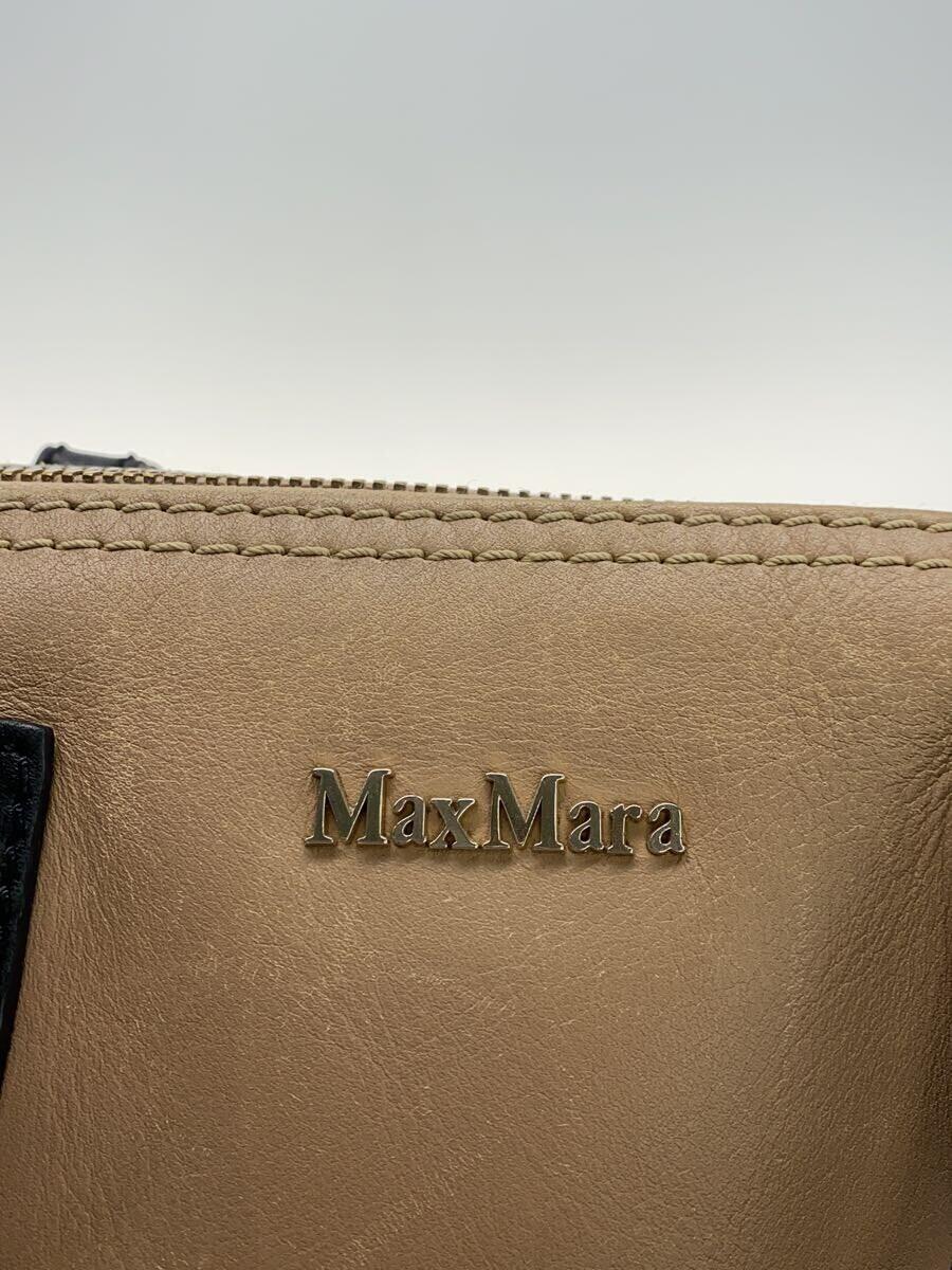 MAX MARA◆ハンドバッグ/レザー/マルチカラー/無地/ショルダー欠品_画像5