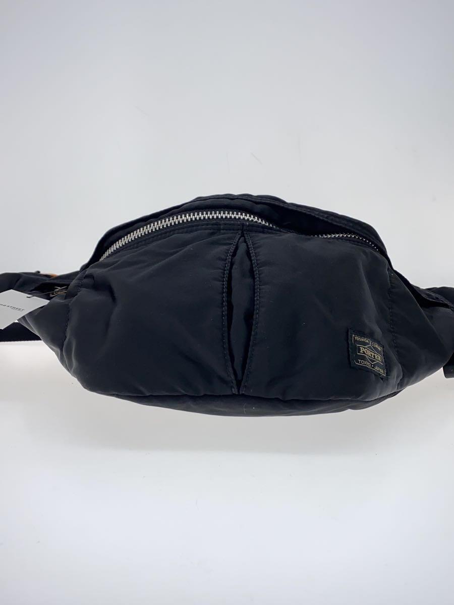 PORTER◆TANKER WAIST BAG/ウエストバッグ/タンカーS/ボディバッグ/ナイロン/ブラック/無地_画像4