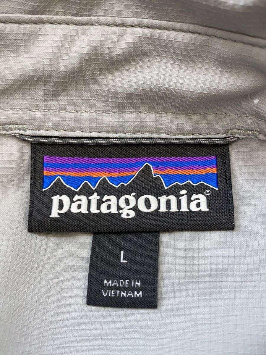 patagonia◆長袖シャツ/L/ポリエステル/GRY/無地/41900SP21_画像3